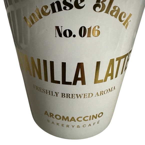 Aromaccino Bakery & Cafe Scented Candle Vanilla Latte NEW 8.6oz No. 016 - Picture 2 of 4